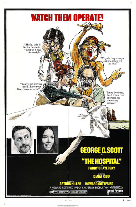 The Hospital (1971)_2 Poster Canvas Movie Film Print A0 A1 A2 A3 A4 A5 A6 Art Wa
