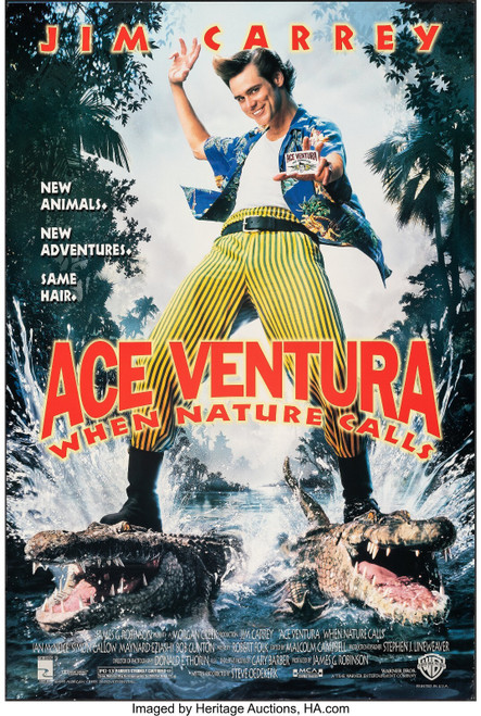 ACE VENTURA PET DETECTIVE (1993) 2 Poster Canvas Movie Film Print A0 A1 A2 A3 A4
