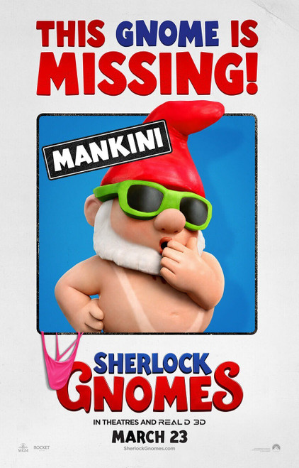 Sherlock Gnomes (2018)_5 Poster Canvas Movie Film Print A0 A1 A2 A3 A4 A5 A6 Art