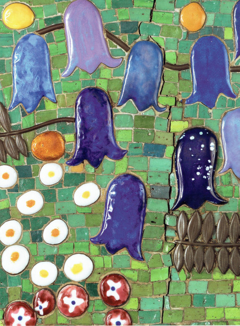 Detail of mosaic wall-Klimt 1909-11 p4 Art Gallery Poster Canvas Print Wall Deco