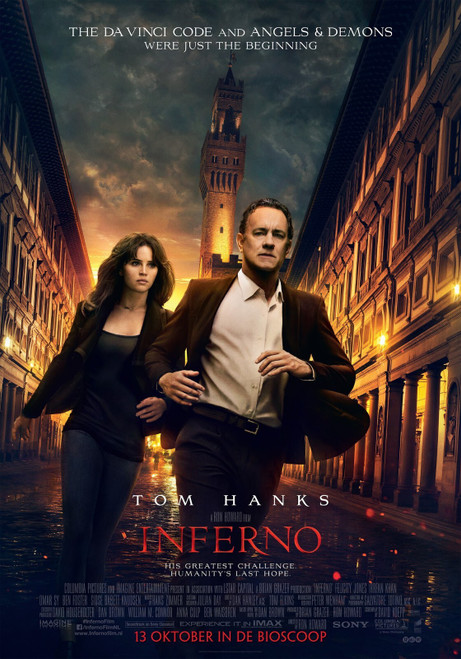 Inferno (2016)_4 Poster Canvas Movie Film Print A0 A1 A2 A3 A4 A5 A6 Art Wall De