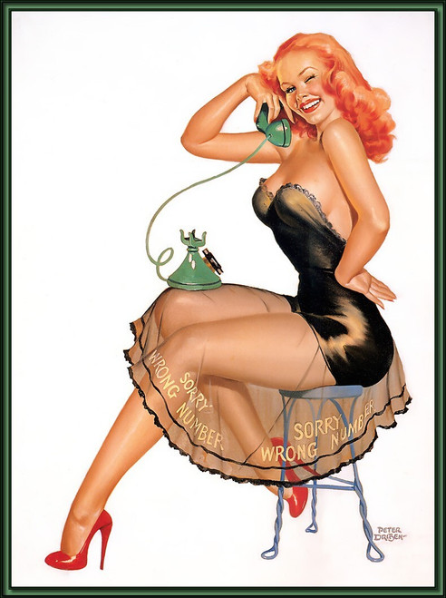 p-avalanche_pinup_cal1995_04 Poster Canvas Movie Film Print A0 A1 A2 A3 A4 A5 A6