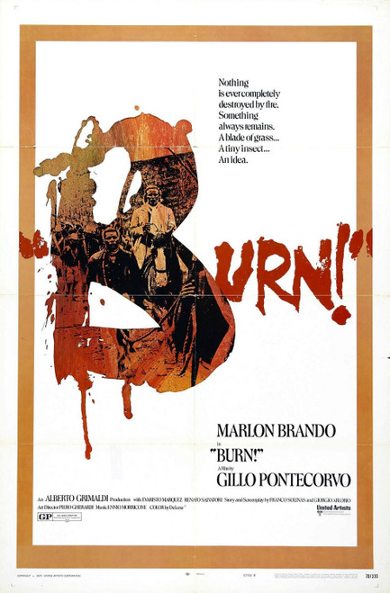 Burn! (1969)_3 Movie Film Poster Canvas iconic design