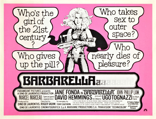 Barbarella 10 Poster Canvas Movie Film Print A0 A1 A2 A3 A4 A5 A6 Art Wall Decor