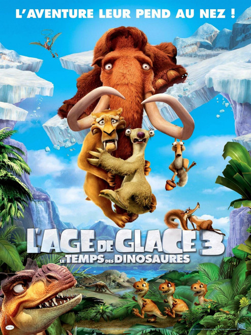 Ice Age_ Dawn of the Dinosaurs (2009)_4 Poster Canvas Movie Film Print A0 A1 A2