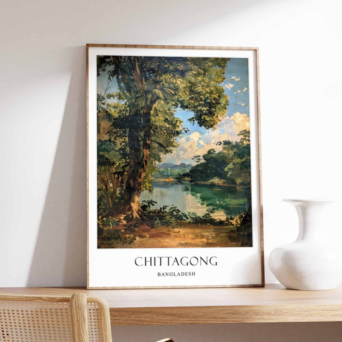 2_Chittagong Poster, Islamic Decor, Islamic Art, Middle Eastern Art, Chittagong