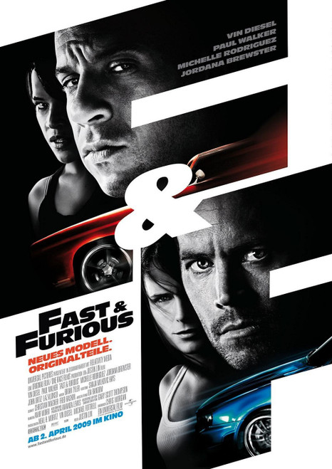 Fast & Furious (2009)_3 Movie Film Poster Canvas iconic design