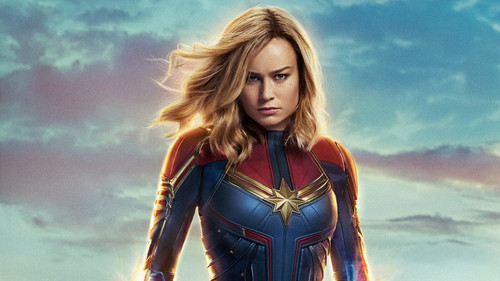 Captain Marvel 20 Poster Canvas Movie Film Print A0 A1 A2 A3 A4 A5 A6 Art Wall D