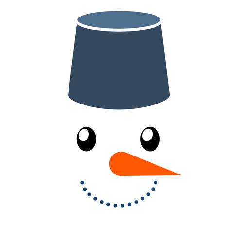 Snowman-Face_2 Poster Canvas Movie Film Print A0 A1 A2 A3 A4 A5 A6 Art Wall Deco