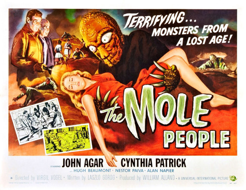 Mole People 03 Poster Canvas Movie Film Print A0 A1 A2 A3 A4 A5 A6 Art Wall Deco