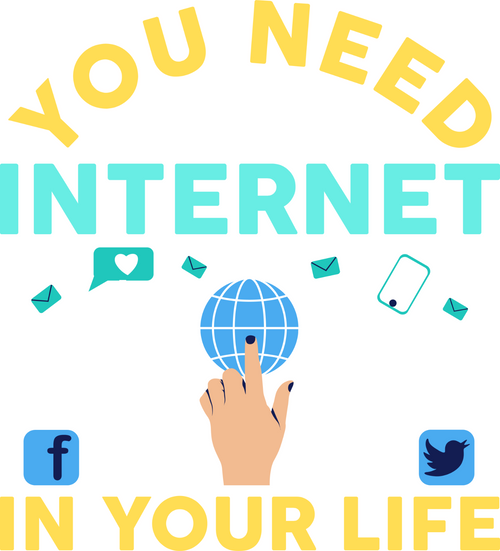 You Need Internet in Your Life Poster Canvas Movie Film Print A0 A1 A2 A3 A4 A5