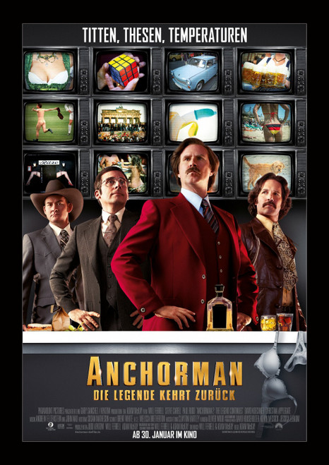 Anchorman 2 (2013)_13 Movie Film Poster Canvas iconic design