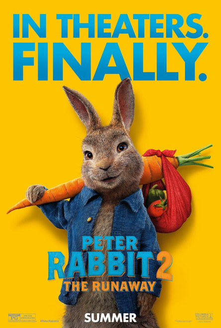 Peter Rabbit 2_ The Runaway (2021)_11 Poster Canvas Movie Film Print A0 A1 A2 A3