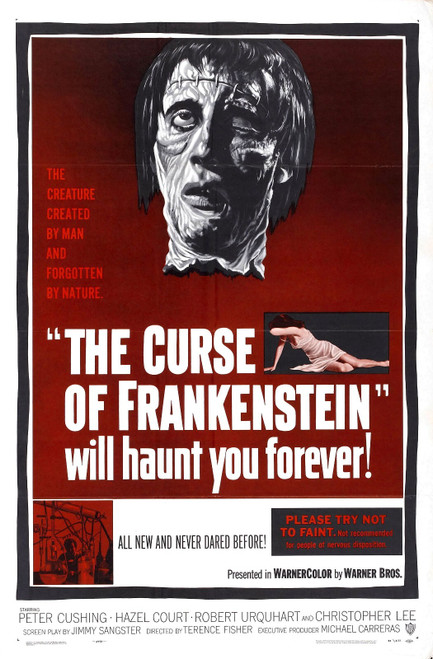 Curse Of Frankenstein 01 Poster Canvas Print Art Painting Decor Reprint wall A0