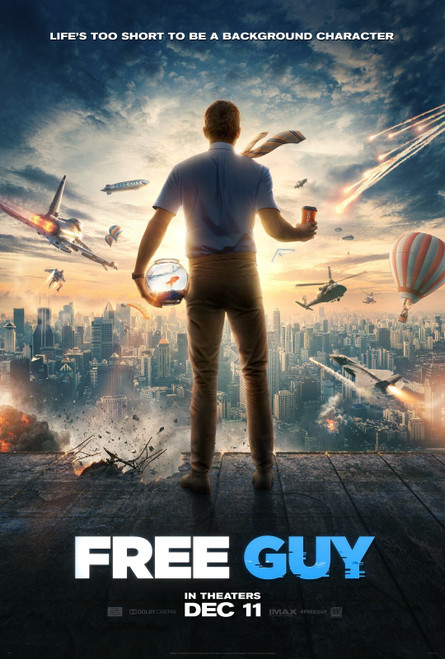 Free Guy (2021)_4 Movie Film Poster Canvas iconic design