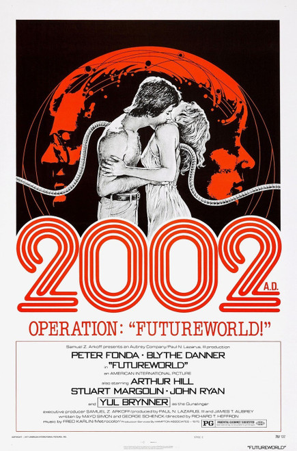 Futureworld (1976)_3 Movie Film Poster Canvas iconic design