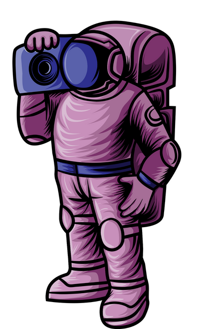 183. Astronaut Loves Music Fun Gift Poster Canvas Print A0 A1 A2 A3 A4 A5 A6 Art