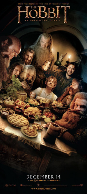 The Hobbit_ An Unexpected Journey (2012)_30 Poster Canvas Movie Film Print A0 A1