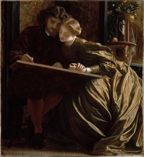 Leighton_The_Painter-s_Honeymoon_1864 Art Gallery Poster Canvas Print Wall Decor
