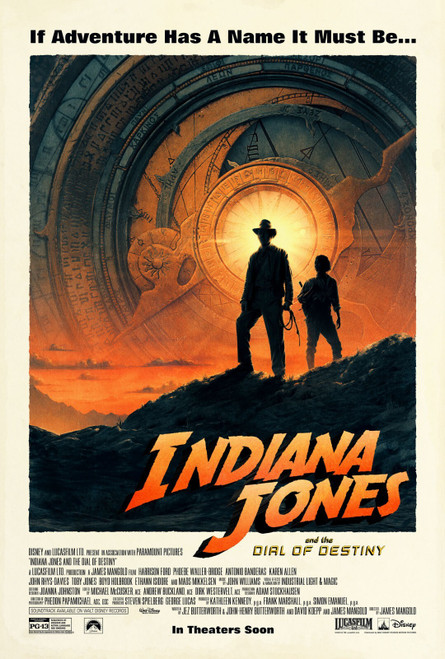 Indiana Jones And The Dial Of Destiny (14) Poster Canvas Movie Film Print A0 A1