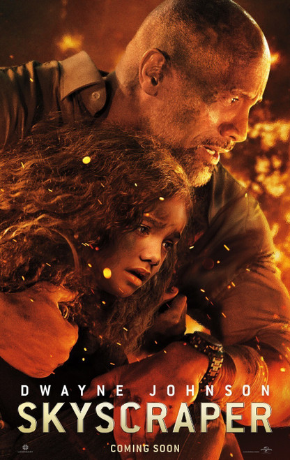 Skyscraper (2018)_3 Poster Canvas Movie Film Print A0 A1 A2 A3 A4 A5 A6 Art Wall