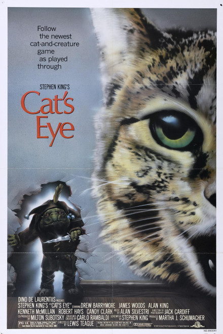 Cat eye 1985 Poster Canvas Movie Film Print A0 A1 A2 A3 A4 A5 A6 Art Wall Decora