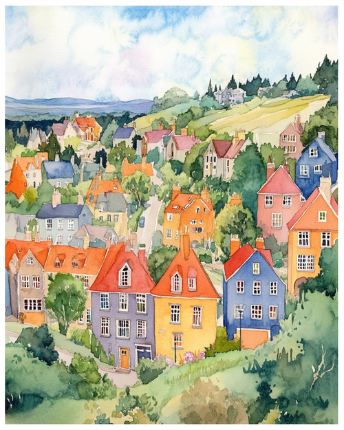 inverness (2) Poster Canvas Travel Holiday Trip Print Turism A0 A1 A2 A3 A4 A5 A