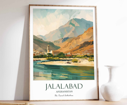 1_Jalalabad Print, Jalalabad Travel Poster, Afghanistan Poster, Islamic Decor, M