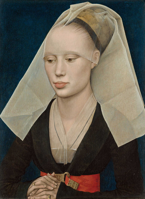 Rogier van der Weyden - Portrait of a Lady (1460) Poster Canvas Movie Film Print