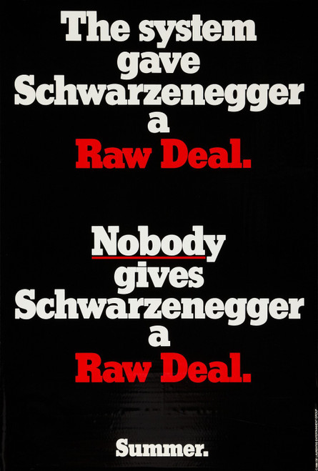 Raw Deal (1986)_3 Poster Canvas Movie Film Print A0 A1 A2 A3 A4 A5 A6 Art Wall D