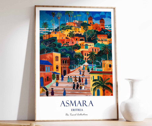 10_Asmara Print, Asmara Travel Poster, Eritrea Travel Print, Islamic Decor, Gift