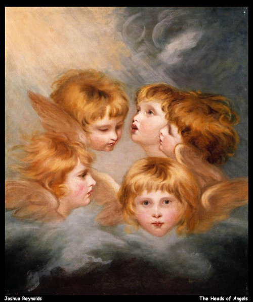 joshua-reynolds---the-heads-of-angels_11159276134_o(1) Poster Canvas Movie Film