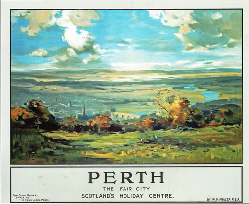 Scotland Railway vintage poster 42 Perth