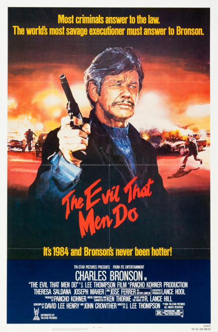 The Evil That Men Do (1984)_1 Poster Canvas Movie Film Print A0 A1 A2 A3 A4 A5 A
