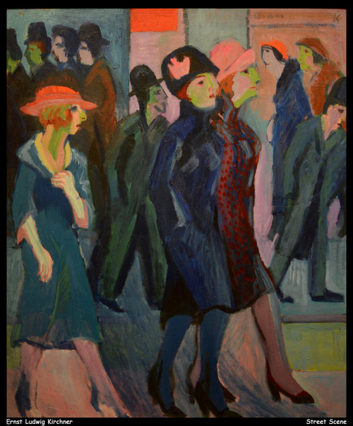 ernst-ludwig-kirchner---street-scene--jpb_25448884438_o(1) Poster Canvas Movie F
