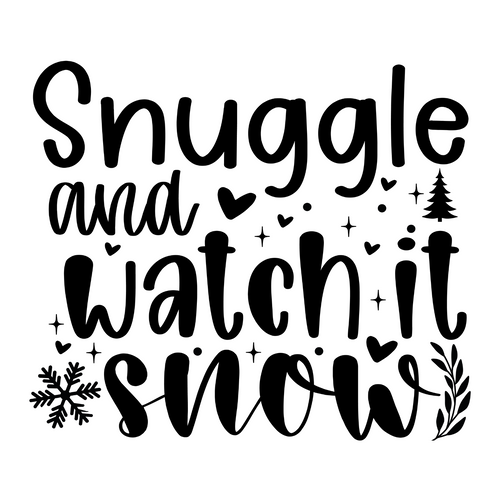 Snuggle and watch it snow-01 Poster Canvas Movie Film Print A0 A1 A2 A3 A4 A5 A6