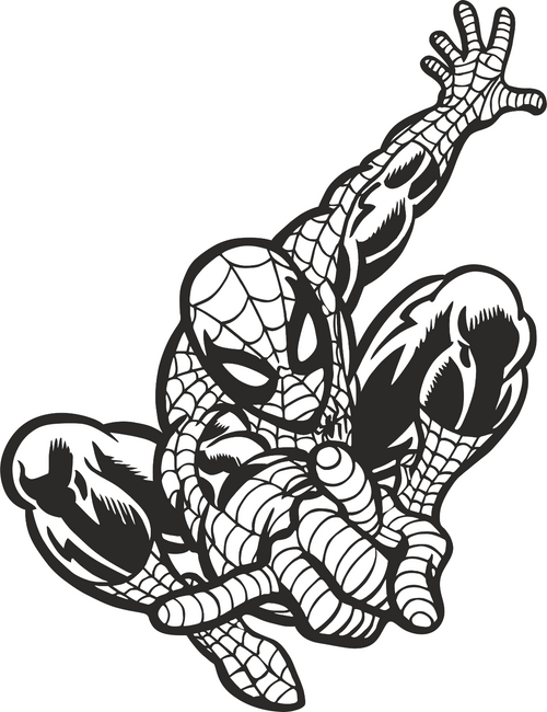 Spideman black & white3 (2) Poster Canvas Movie Film Print A0 A1 A2 A3 A4 A5 A6