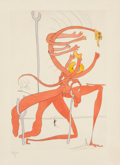 Salvador Dalí - Quevedos Visioner 1975 Picture 4 Poster Canvas Movie Film Print