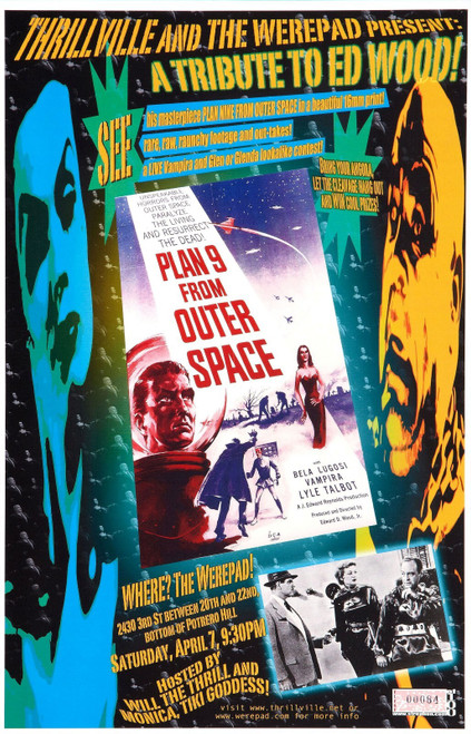 Plan 9 From Outer Space 02 Poster Canvas Movie Film Print A0 A1 A2 A3 A4 A5 A6 A