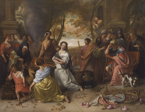 JS-112-Jan-Steen-The-Sacrifice-of-Iphigenia Poster Canvas Movie Film Print A0 A1