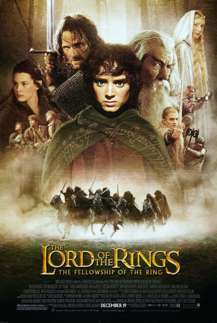 The Lord of the Rings_ The Fellowship of the Ring (2001)_4 Poster Canvas Movie F