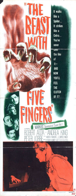 Beast With Five Fingers 03 Poster Canvas Movie Film Print A0 A1 A2 A3 A4 A5 A6 A