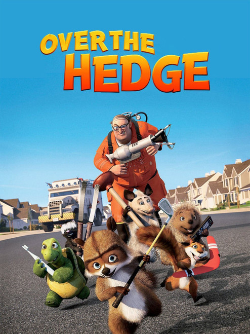 OVER THE HEDGE (2006) 3 Poster Canvas Movie Film Print A0 A1 A2 A3 A4 A5 A6 Art