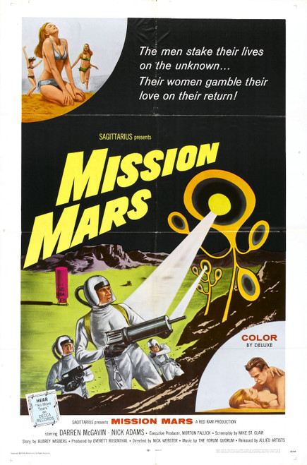Mission Mars 01 Poster Canvas Movie Film Print A0 A1 A2 A3 A4 A5 A6 Art Wall Dec