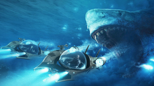 The Meg 15 Poster Canvas Movie Film Print A0 A1 A2 A3 A4 A5 A6 Art Wall Decorat