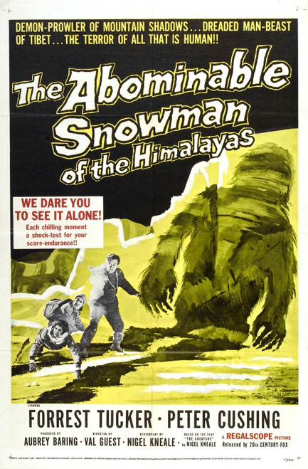 Abominable Snowman Of Himalayas 01 Poster Canvas Movie Film Print A0 A1 A2 A3 A4