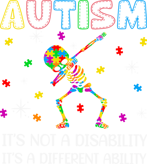 A220226-25-Autism-Its-A-Different-Ability-Funny Poster Canvas Movie Film Print A