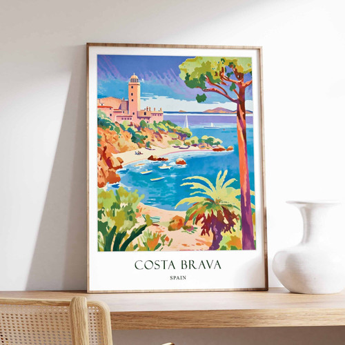 0_Costa Brava Poster, Spain Poster, Beach Poster, Mediterranean Poster, European