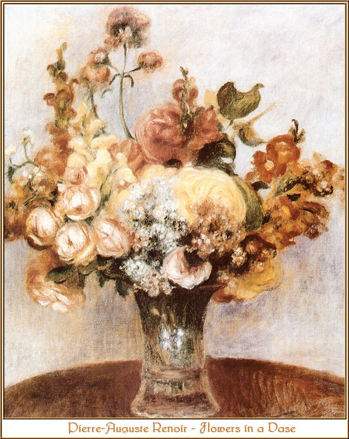 pa_WFP_2003_09_Renoir_FlowersInAVase Poster Canvas Movie Film Print A0 A1 A2 A3