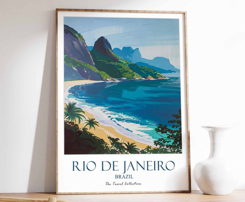 8_Rio De Janeiro Print, Rio De Janeiro Travel Poster, Brazil Travel Print, Tropi